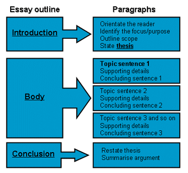 Literature essay organization